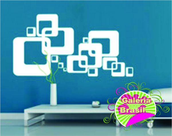 ADESIVO ABSTRATO EM RETÂNGULOS